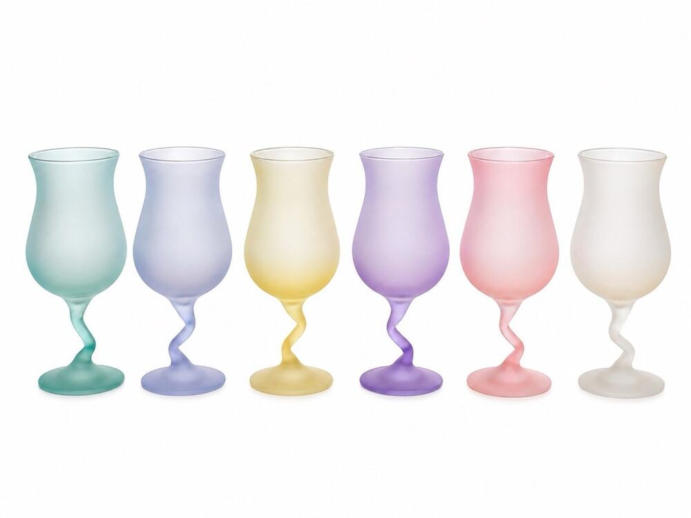 Libbey Fundamentals Watusi Satin Poco Grande 13.5oz Cocktail Glasses Set 6